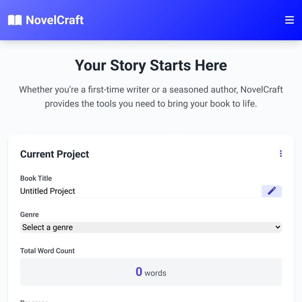 NovelCraft - Book Creation Toolkit