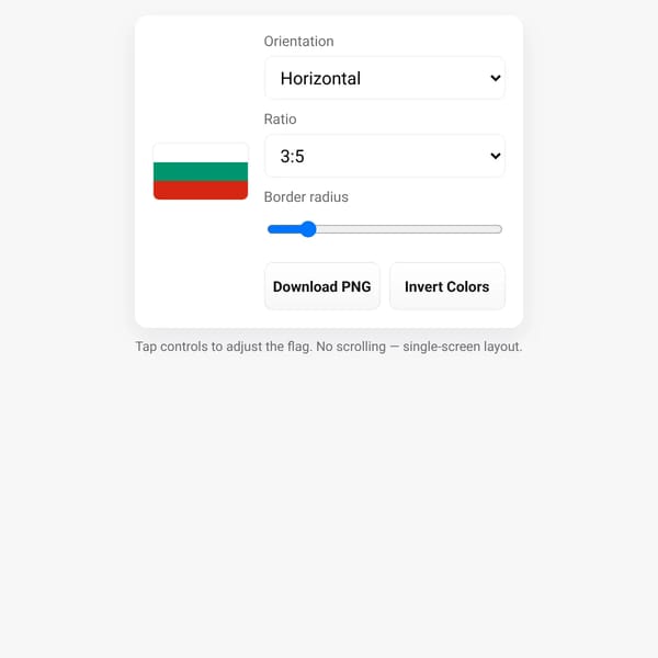 Bulgarian Flag — Interactive