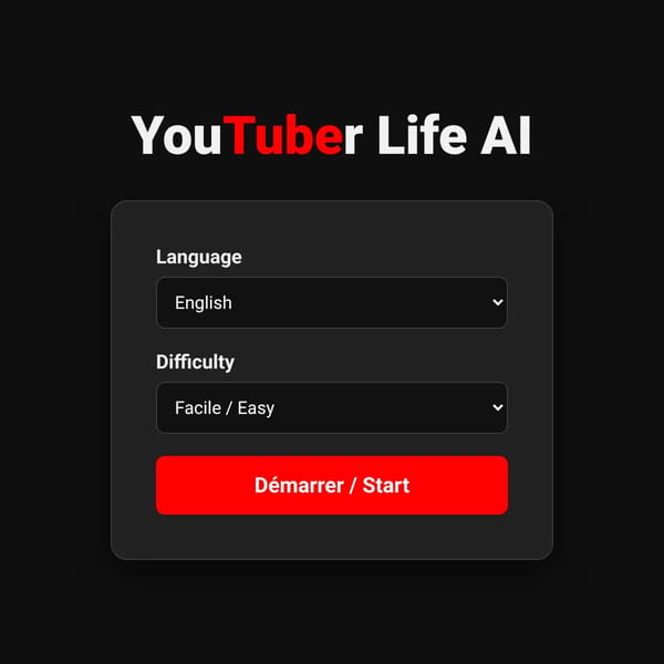 YouTuber Simulator AI