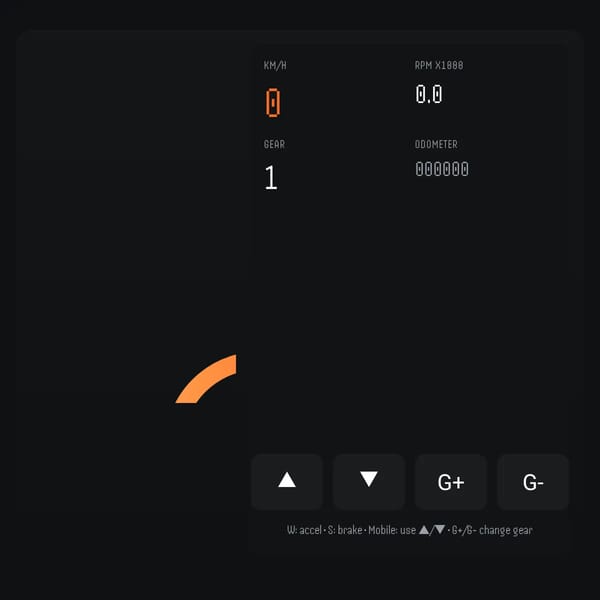 Speedometer Engine Simulator