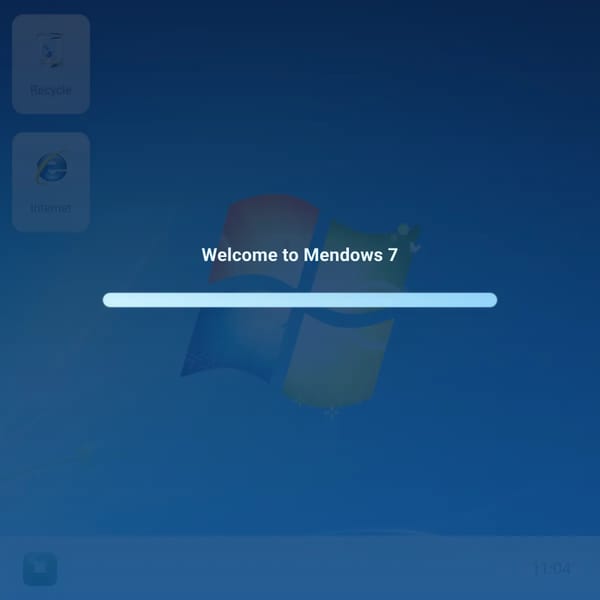Mendows 7 (Windows-style web desktop)