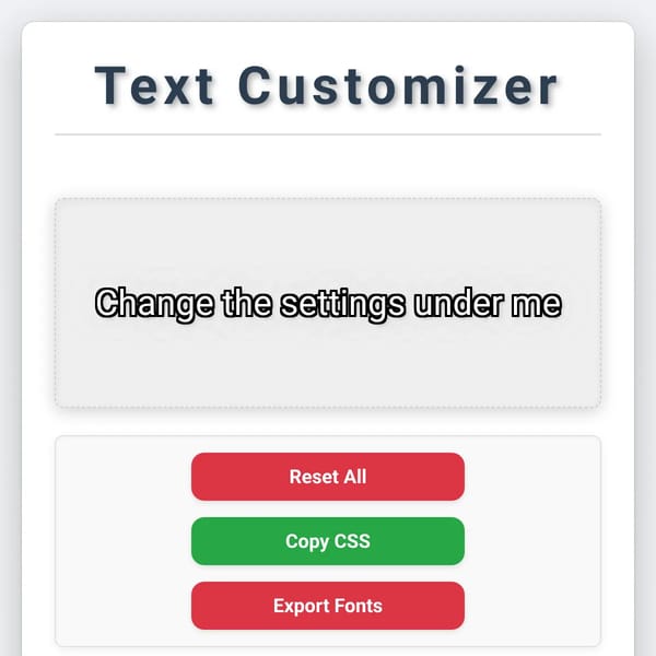 Text Customizer
