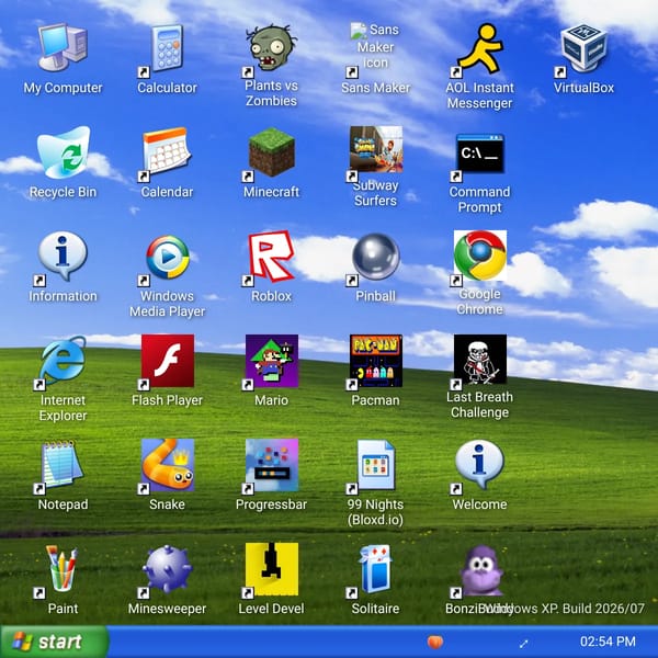 Windows XP Simulator remake