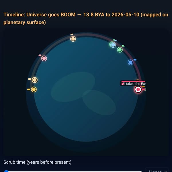 Universe → 2026 Timeline on Earth Surface