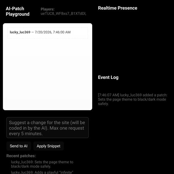 Let the AI built for you