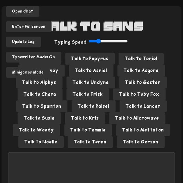 Talk to Sans