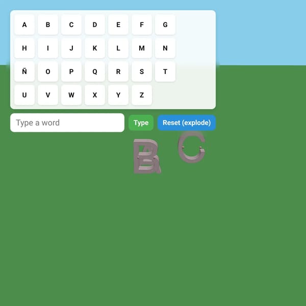 4D Letters Playground +