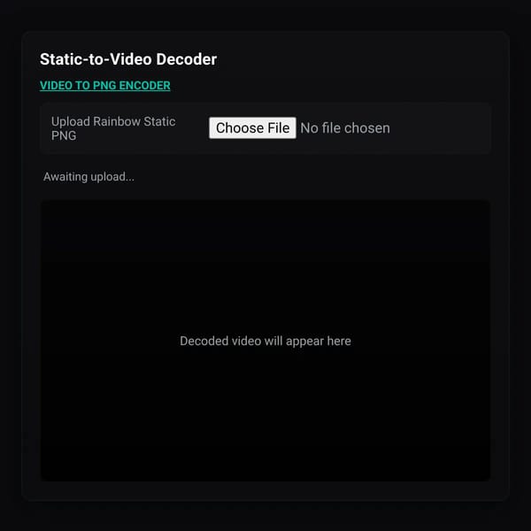Static-to-Video Decoder
