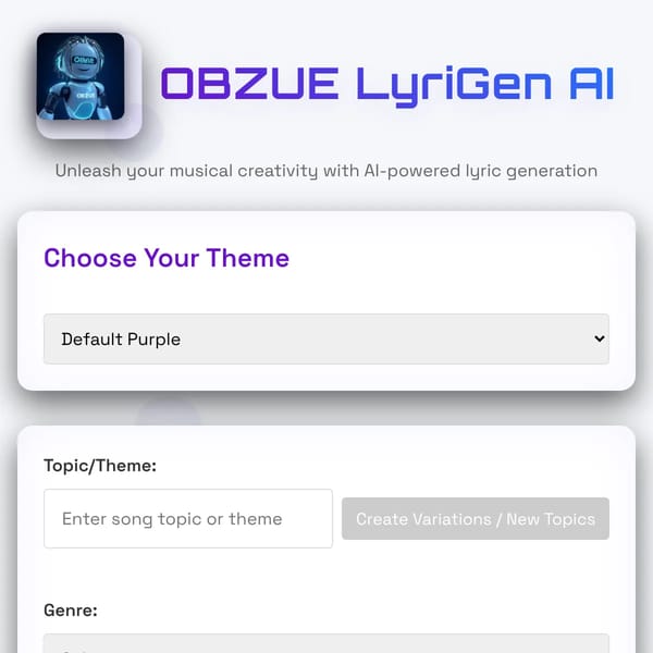 OBZUE LyriGen AI