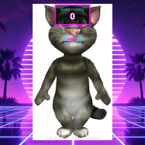 80s Bad To The Bone Clicker