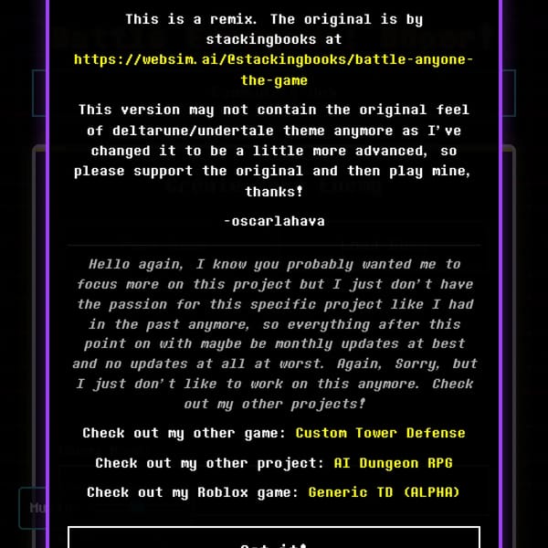 [UPDATE] Battle Everyone: Super!