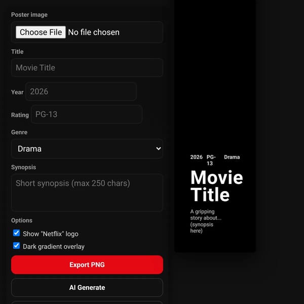Netflix Movie Maker