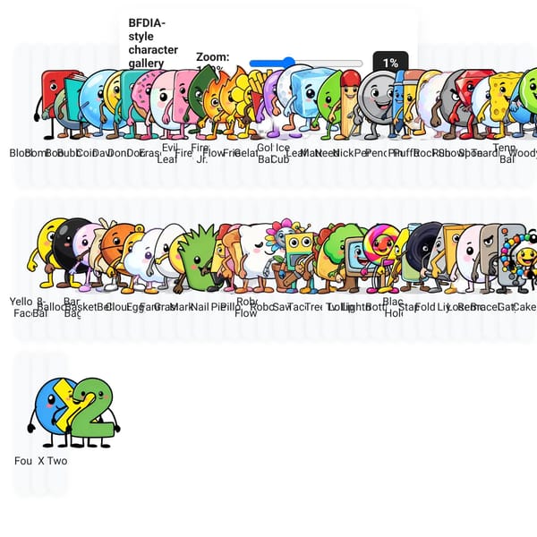 BFDIA Characters