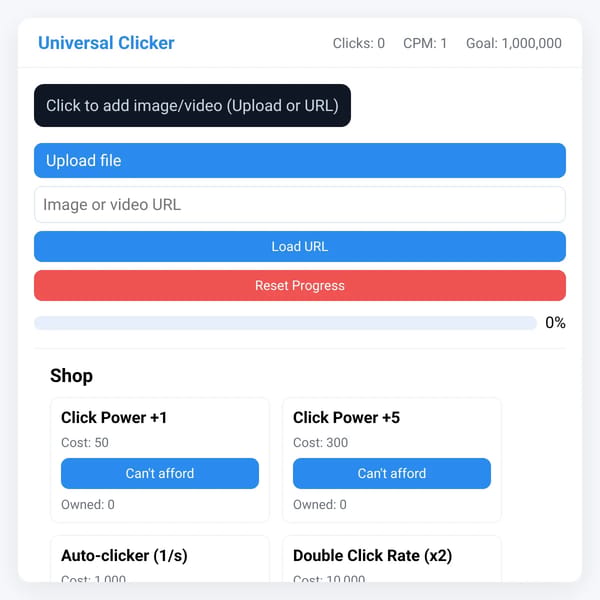 Custom Image Clicker