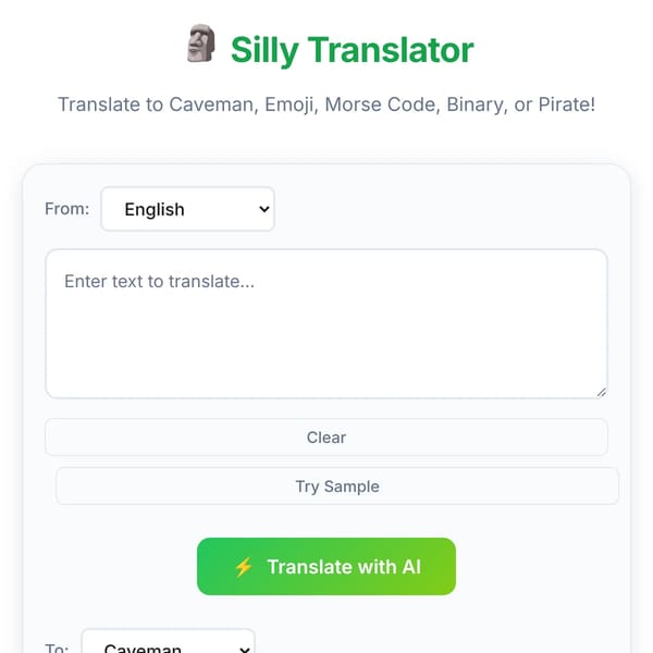 🗿 Silly Translator