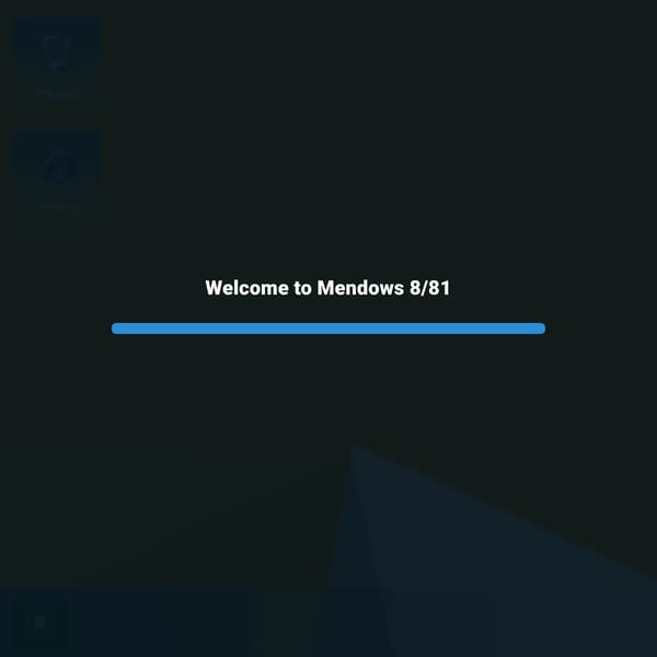 Mendows 8/81 (Windows-98-style desktop UI)