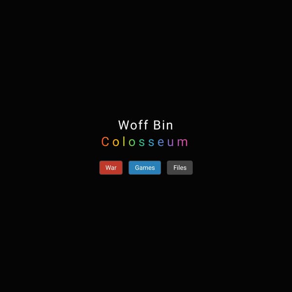 Woff Bin - Colosseum