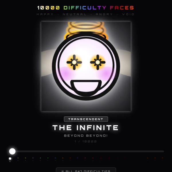 10000 Difficulty Faces