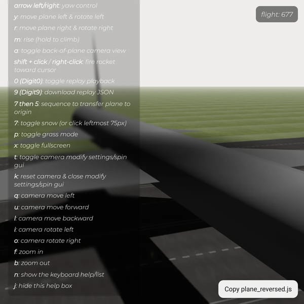 plane flight simulator