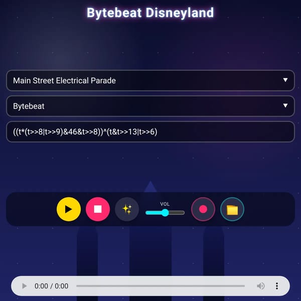 Bytebeat Disneyland