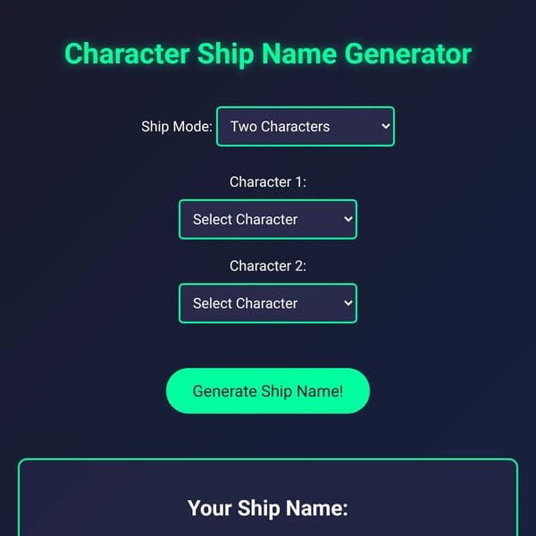 Dandy’s world ship generator