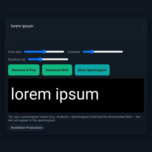 text to spectrogram