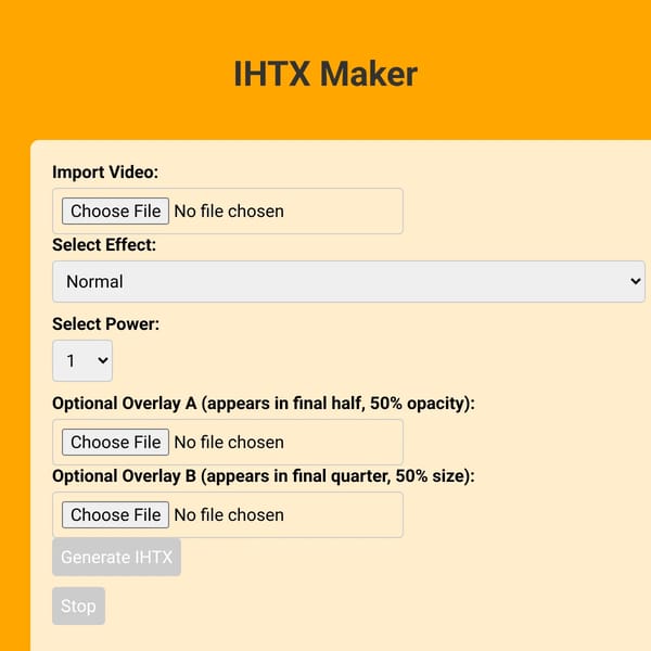 IHTX Maker but lag removed