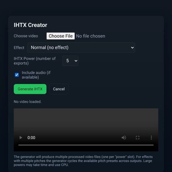 IHTX Creator