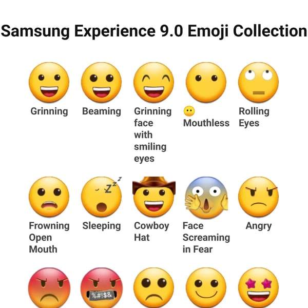 Samsung Experience 9.0 Emoji Collection