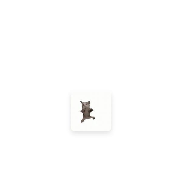 Interactive draggable sprite GIF with tap/double-tap animations
