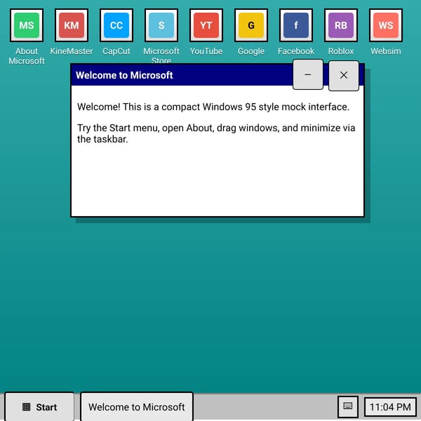 Windows 95 — Mock