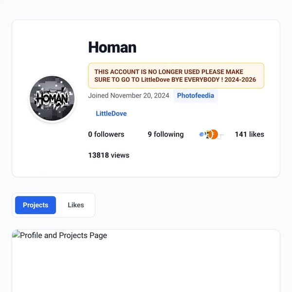 Profile and Projects Page
