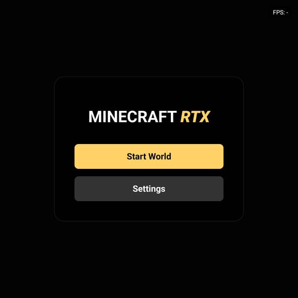 Minecraft RTX — Web Demo