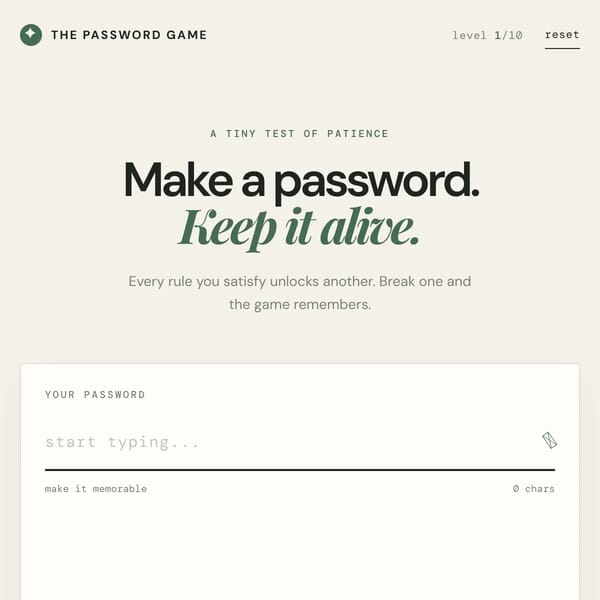 Password Game