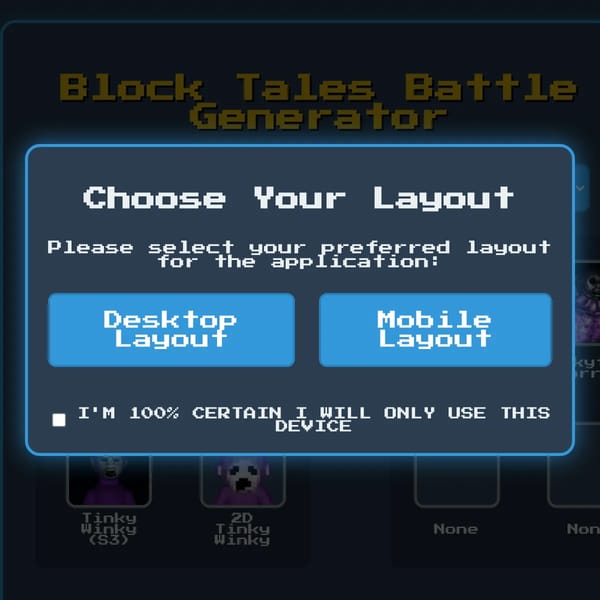 Block Tales Battle Generator slendytubbies