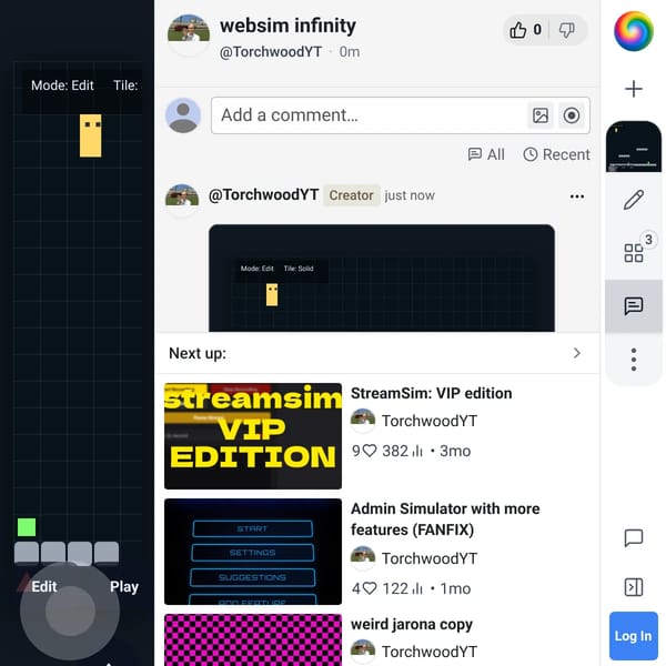 websim loop
