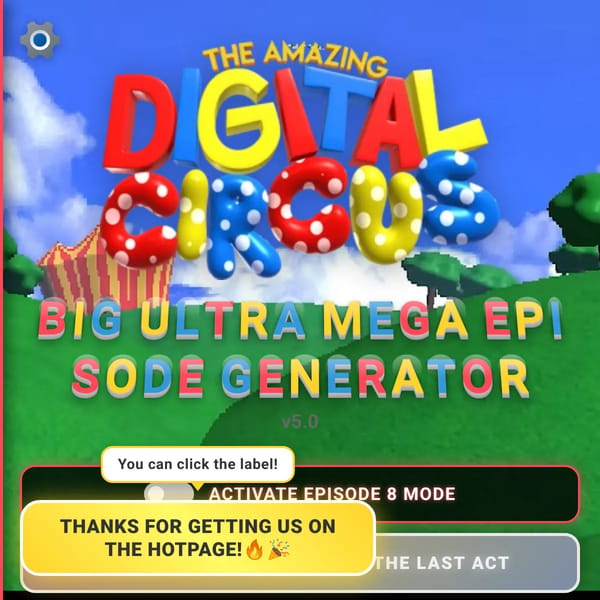 The BIG ULTRA MEGA TADC Episode generator+