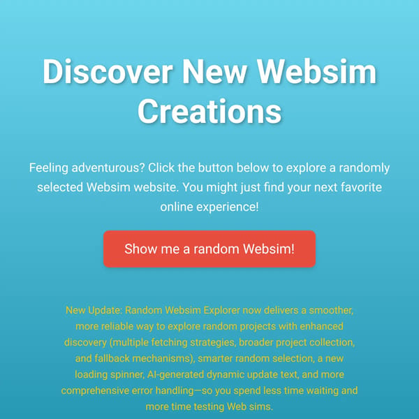 Random Websim