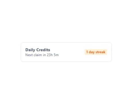 DAILY CREDITS BACK!
