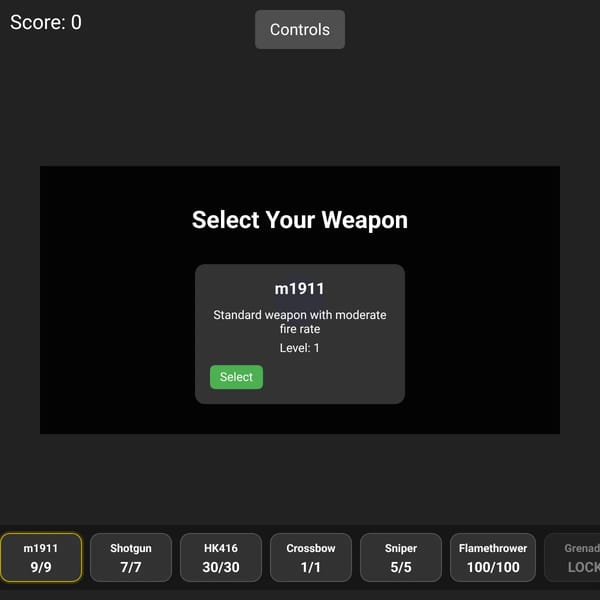 shoot the enemies!