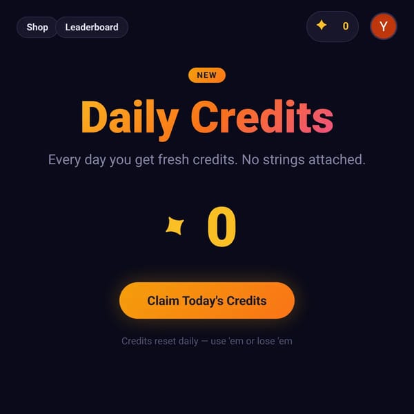 Daily Credits