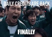 yay….. daily credits are back
