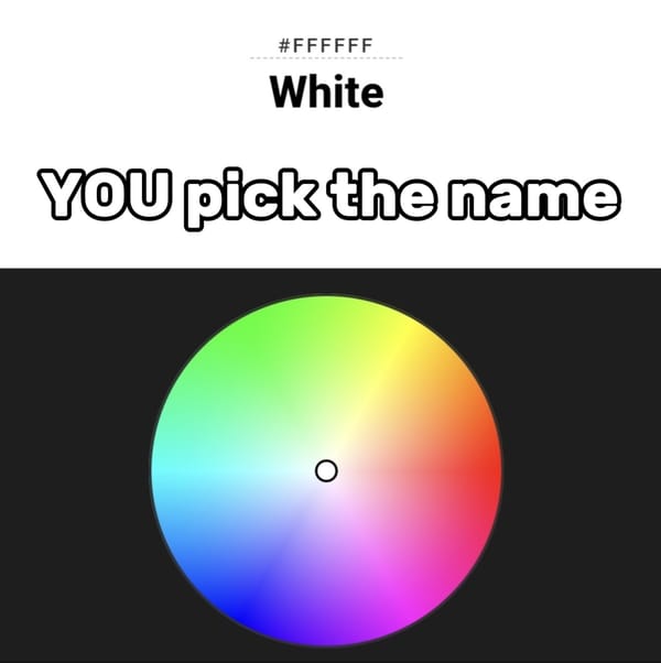 Color Wheel But YOU Name The Colors