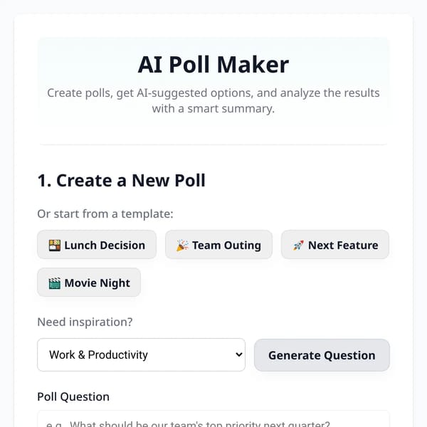 AI Poll Maker
