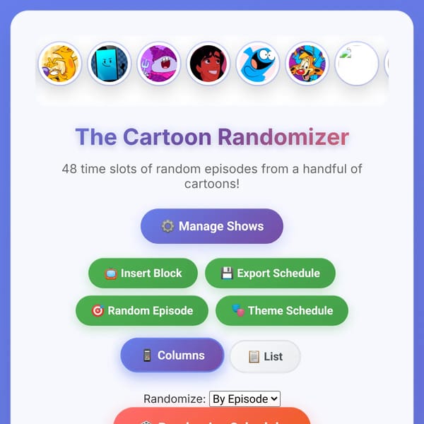 The Cartoon Randomizer