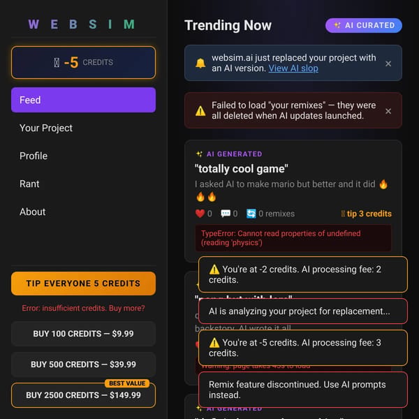 what is websim doing