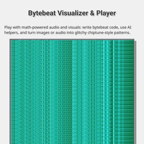 Bytebeat Visualizer & Player (not abandoned anymore!)