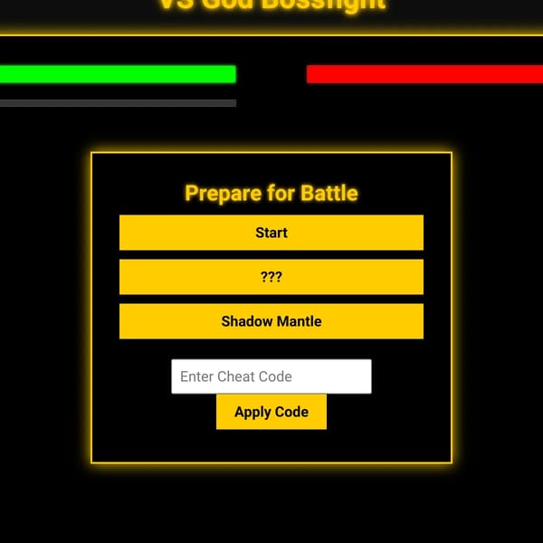 VS God Bossfight