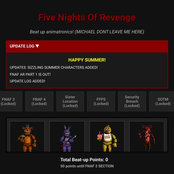 Five Nights Of Revenge (ONAF)