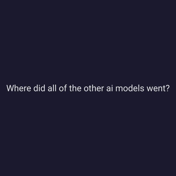 Where'd the AI go?